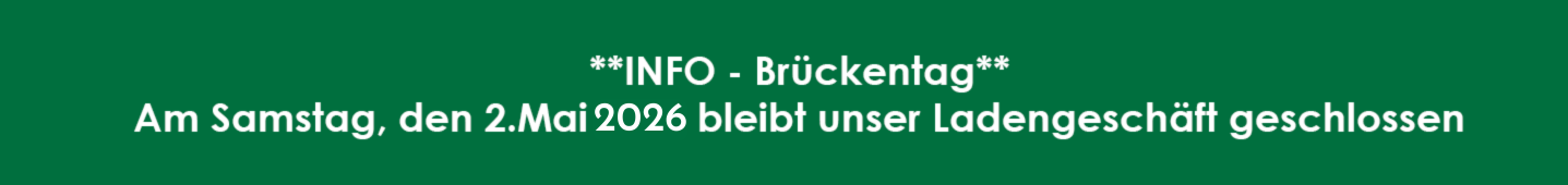 Hinweis zum geschlossenen Brückentag