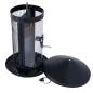 Preview: DUO black bird feeder for nuts and seeds, 19 x 20 x 31 cm