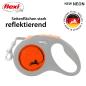 Preview: Flexi New Neon, S, neon-orange mit Gurt 5 m