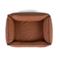 Preview: Hundebett TP "Runa" aus Kunstleder 100 x 75 cm, kupfer
