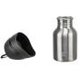 Preview: Flasche mit Trinknapf, Edelstahl/Kunststoff 0,3 l, schwarz