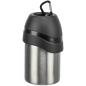 Preview: Flasche mit Trinknapf, Edelstahl/Kunststoff 0,3 l, schwarz