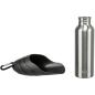 Preview: Flasche mit Trinknapf, Edelstahl/Kunststoff 0,75 l, schwarz