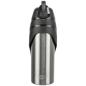 Preview: Flasche mit Trinknapf, Edelstahl/Kunststoff 0,75 l, schwarz
