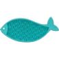 Preview: Lick 'n' Snack Platte Silikon 28 cm petrol (Fisch)