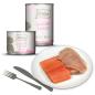 Preview: MjaMjam Katze Dose - saftiges Huhn mit Wildlachs (400 g)