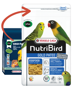 NutriBird Gold Patee Sittich & kleine Papageien (1 kg)