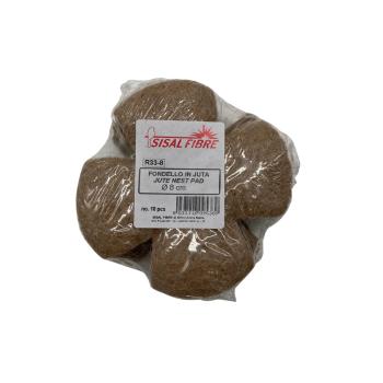 Nesteinlagen Jute gestanzt  8-9 cm (10 Stück)