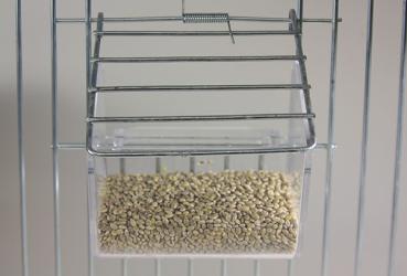 Preview: Plastiknapf für Vorsatzgitter transparent