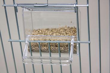 Preview: Plastiknapf für Vorsatzgitter transparent