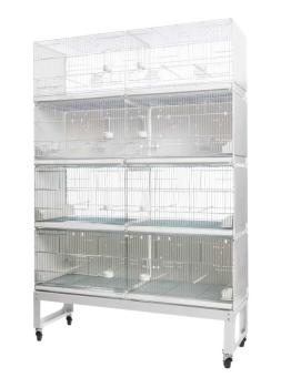 Rollwagen für ital. Zuchtkäfige 120 cm (122,50 x 44 x 36h)