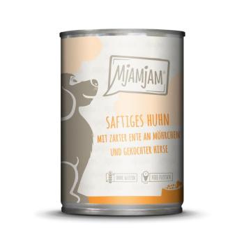 MjaMjam Hund - Saftiges Huhn und Ente an Möhrchen (400 g)