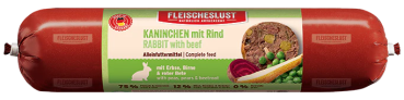 Fleischeslust - Kaninchen mit Rind an Erbse, Birne (800 g)