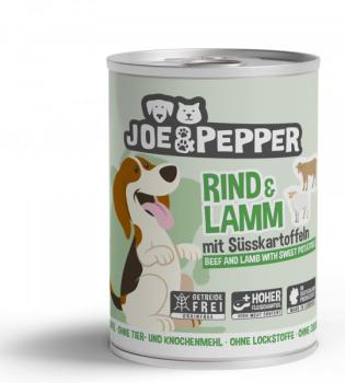 Joe & Pepper Hund - Rind und Lamm mit Süßkartoffeln (400 g)