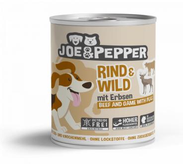 Joe & Pepper Hund - Rind und Wild mit Erbsen (800 g)