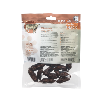 Preview: Lupolini Hundewürstchen Black Angus Rind (100 g)