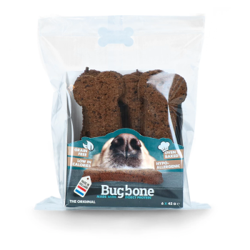 Bugbone - Kausnack mit Insektenprotein - Large 6 Stück (270 g)