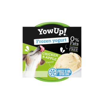 Yow Up Joghurt Eiscreme für Hunde, Hühnchen mit Apfel (110 g)