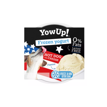 YowUp Joghurt Eiscreme für Hunde, Hot Dog mit Käse (110 g)