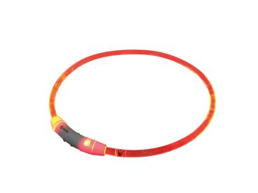 LED Lichtband "Visible" rot, Größe L Ø 7 mm, 65 cm