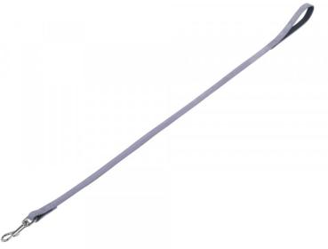 Leine Velours grau, L: 100 cm, B: 14 mm