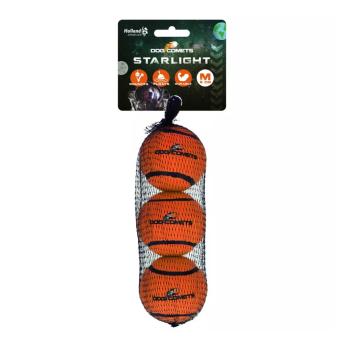 Dog Comets Starlight Orange, 3 er Set Tennisbälle