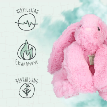Cozy Dog Bunny Blue - Plüschhase mit Herzschlag