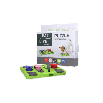 Eat Slow Live Longer Puzzle Rectangle
