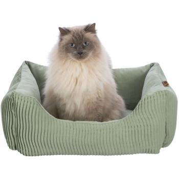 Preview: Hundebett Marley, eckig, 60 x 50 cm, salbei