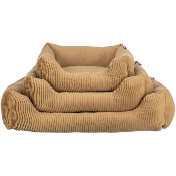 Preview: Hundebett Marley, eckig, 60 x 50 cm, ocker