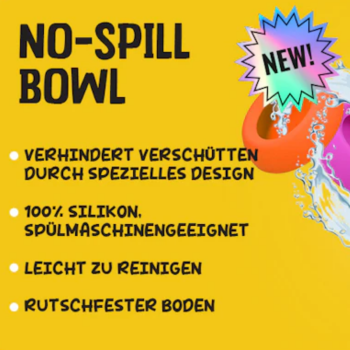 Silikon Napf auslaufsicher 800 ml orange