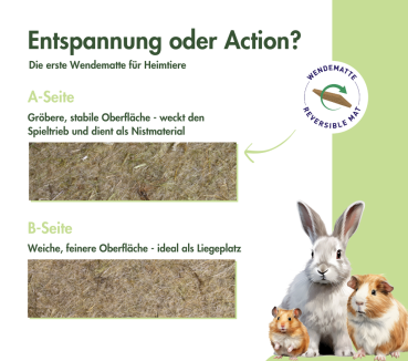 Preview: Bunny Bedding Hanfmatte Small 40 x 25 cm