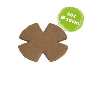Nesteinlagen Jute gestanzt 10 cm (10 Stück)