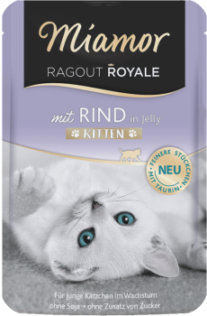 Miamor Pouch - Ragout Royale Kitten - Rind in Jelly (100 g)