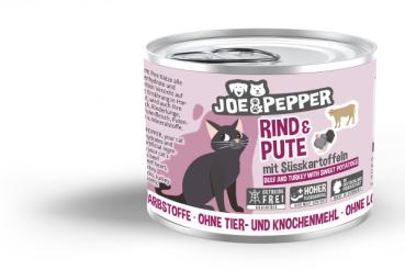 Joe & Pepper Katze Rind & Pute mit Süßkartoffeln (200 g)