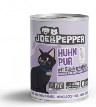 Joe & Pepper Katze Huhn pur mit Süßkartoffeln (400 g)