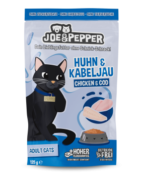 Joe & Pepper Pouch Cat Chicken & Cod (125 g)