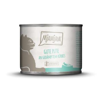 MjaMjam Katze Dose - gute Pute mit Kürbis (200 g)