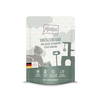 MjaMjam Katze Pouch - vorzügliches Kalb und Truthahn (300 g)