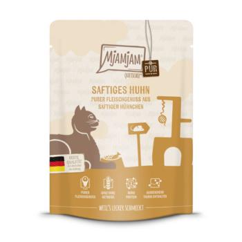 MjaMjam Katze Pouch - saftiges Huhn PUR (300 g)