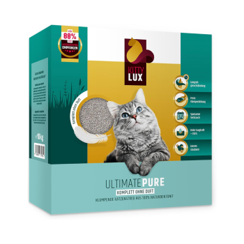 Kitty Lux Katzenstreu - Ultimate Pure (ohne Duft) (10 kg)