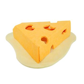 Filzspielzeug "Cheese" mit Spielbällen, 36 x 34 x 8 cm