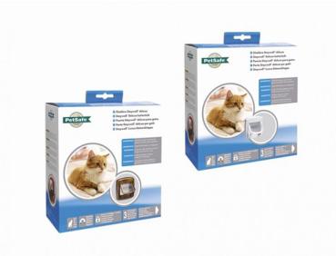 Staywell Katzentür 400 weiß mit Magnet