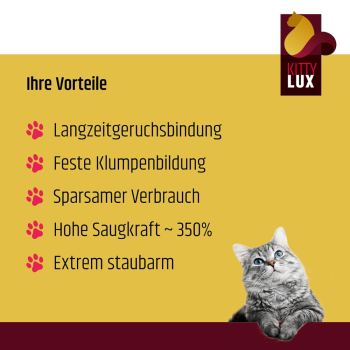 Kitty Lux Lettiera per Gatti – Ultimate Relax Profumo Lavand (10 kg)
