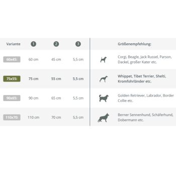 Preview: Mora - gefütterte Matte TP, 75 x 55 cm, salbei grün