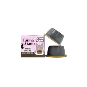 MjaMjam Katze - Panna Gatto - Huhn & Lachs mit edler Krönung (2 x 80 g)