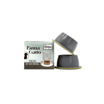 MjaMjam Katze - Panna Gatto - feine Pute mit edler Krönung (2 x 80 g)