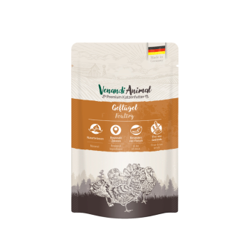 Venandi Animal- Katze - Pouch - Geflügel (125 g)