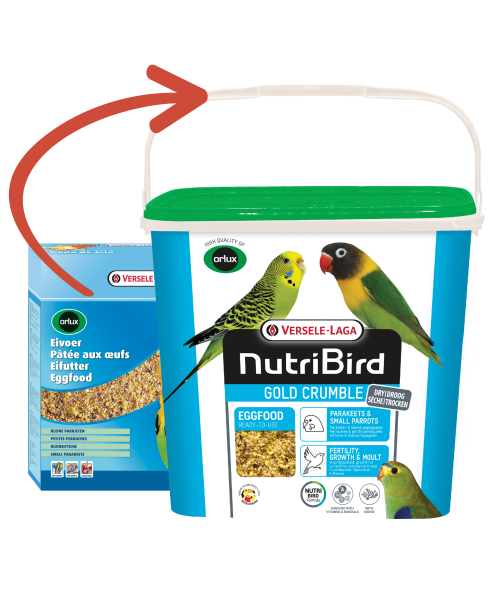 NutriBird Gold Crumble Sittiche & kleine Papageien (4 kg)