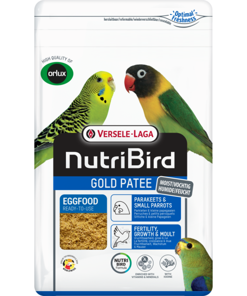 NutriBird Gold Patee Parrocchetto e piccoli pappagalli (1 kg)